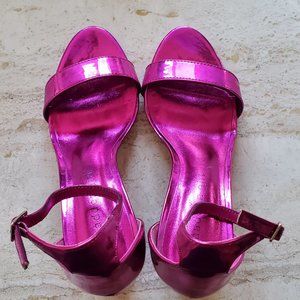 Metallic Pink Madden Girl Stiletto Heels
